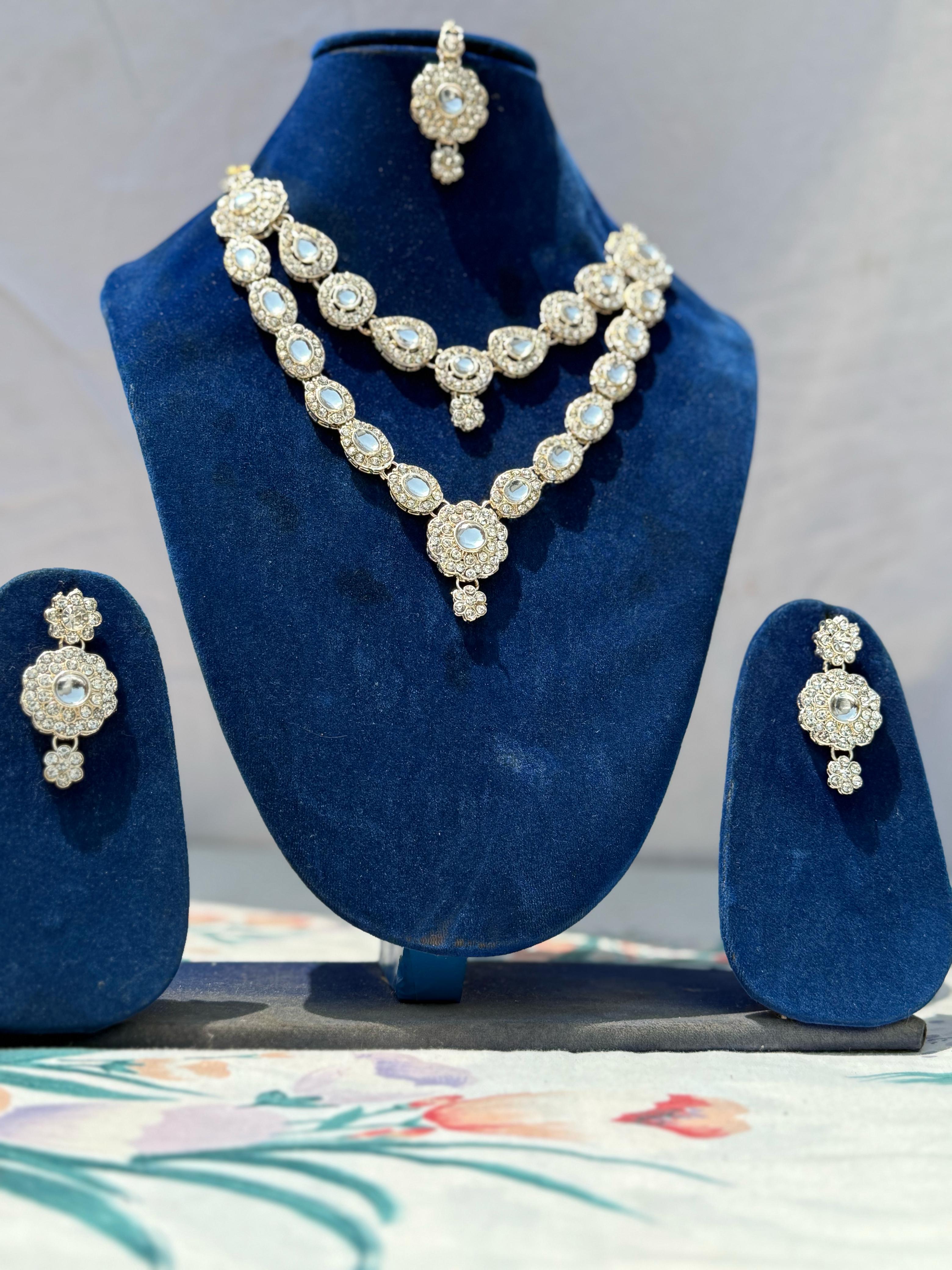 Elegant Polki Kundan Necklace Set