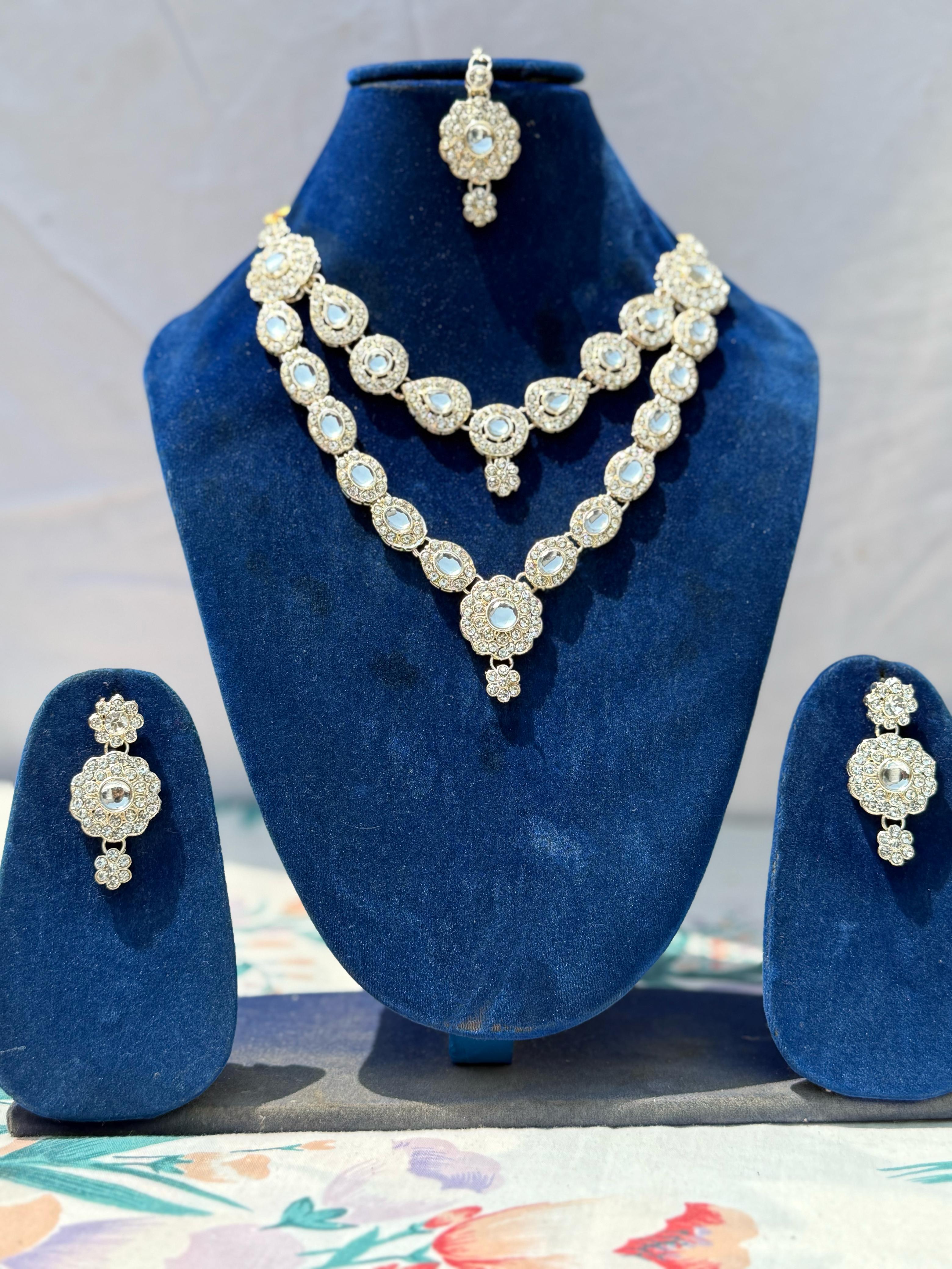 Elegant Polki Kundan Necklace Set